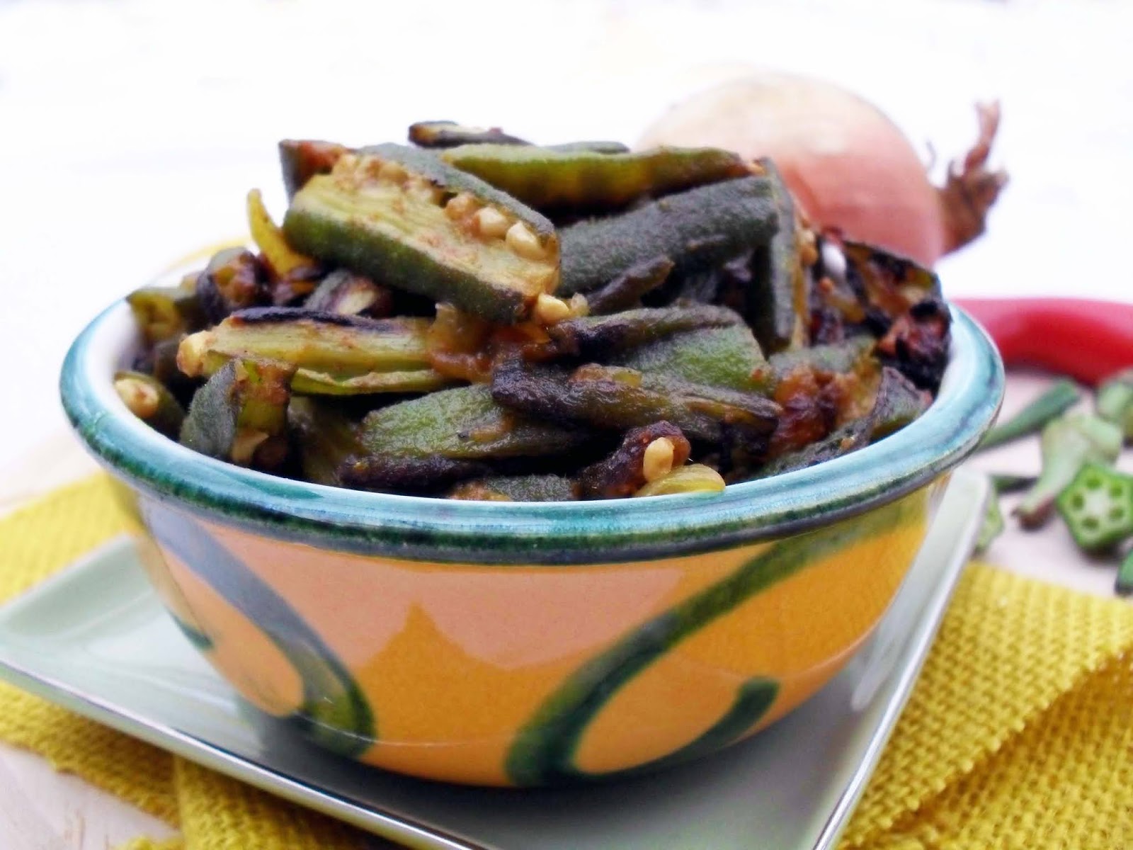 Okra Fry Goan style. simply.food